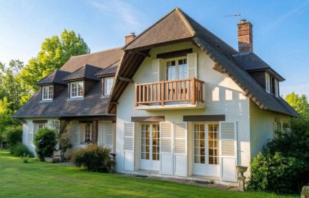 Chambre d'h&ocirc;tes n&deg;G33384 Villedieu-les-Po&ecirc;les-Rouffigny - Manche - La maison vue du jardin