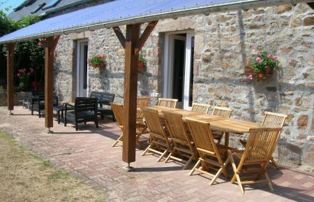 Terrasse exposée sud, pelouse Gîte n°G533 Auderville - Manche - Terrasse exposée sud, pelouse